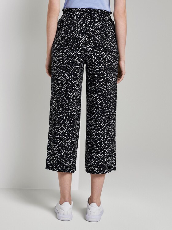 Culotte Hose mit elastischem Bund - Frauen - black offwhite dot print Culotte Hose mit elastischem Bund - Frauen - black offwhite dot print - 2 - TOM TAILOR