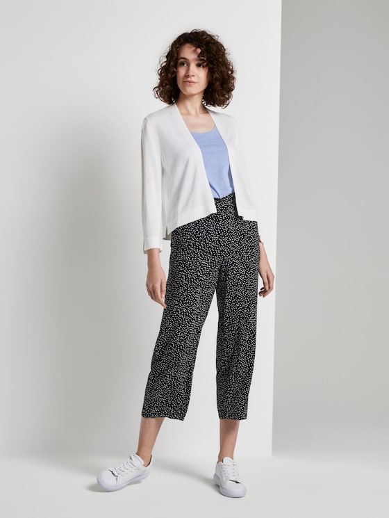 Culotte Hose mit elastischem Bund - Frauen - black offwhite dot print Culotte Hose mit elastischem Bund - Frauen - black offwhite dot print - 3 - TOM TAILOR