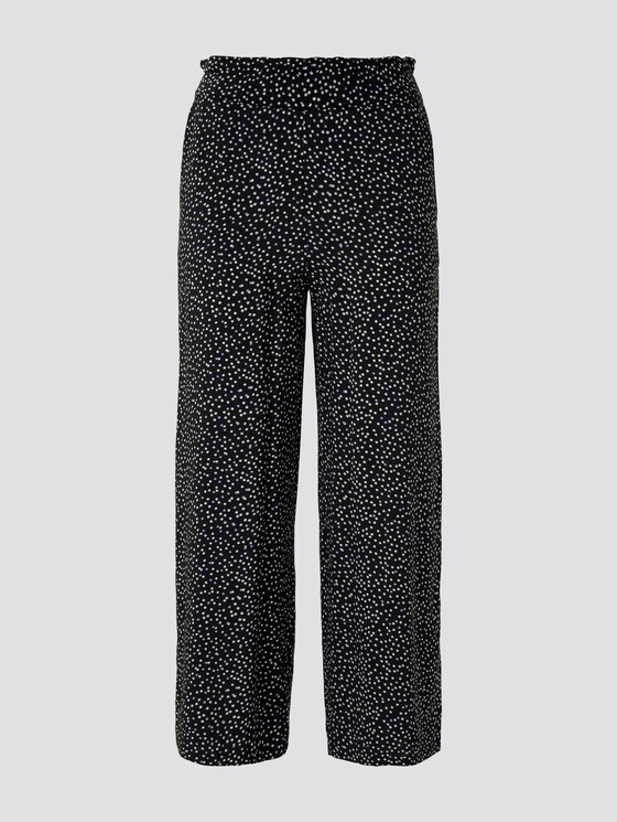 Culotte Hose mit elastischem Bund - Frauen - black offwhite dot print Culotte Hose mit elastischem Bund - Frauen - black offwhite dot print - 7 - TOM TAILOR