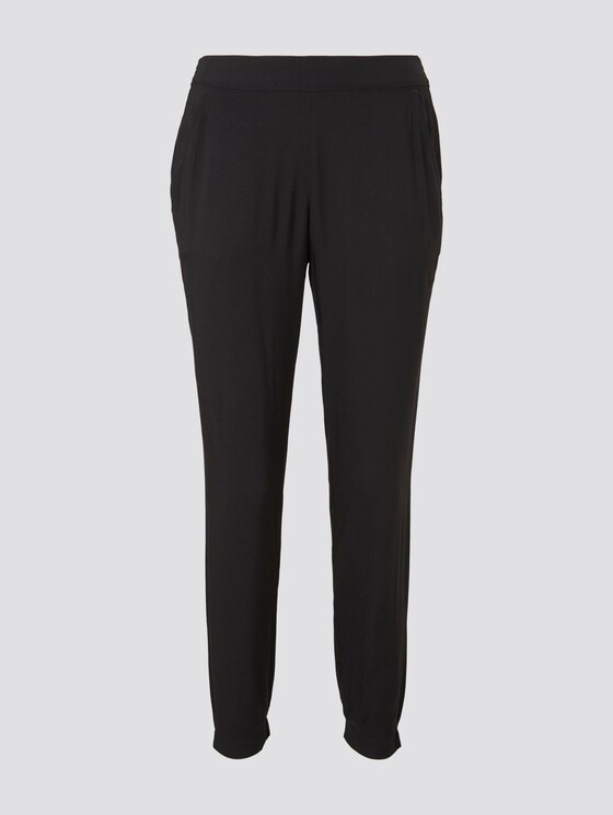 Loose Fit Hose mit elastischem Bund - Frauen - Deep Black Loose Fit Hose mit elastischem Bund - Frauen - Deep Black - 7 - TOM TAILOR