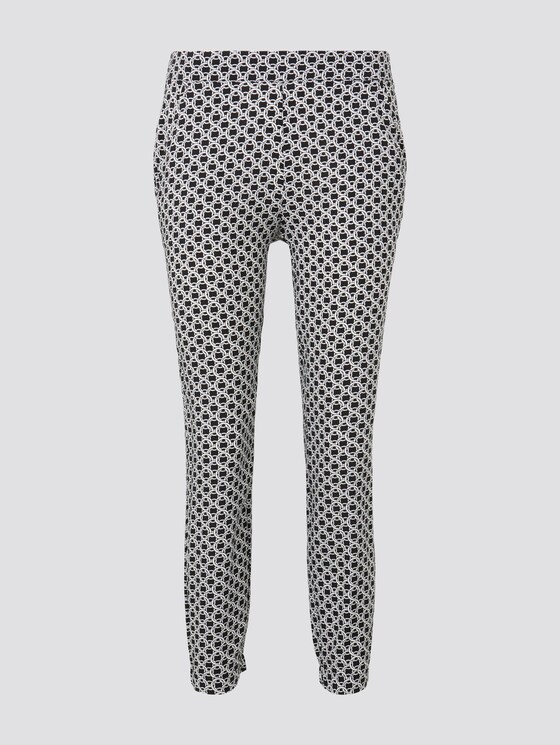 Loose Fit Hose mit elastischem Bund - Frauen - black circle design Loose Fit Hose mit elastischem Bund - Frauen - black circle design - 7 - TOM TAILOR