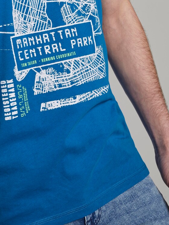 T-Shirt mit NYC-Print - Männer - Electric Teal Blue T-Shirt mit NYC-Print - Männer - Electric Teal Blue - 10 - TOM TAILOR