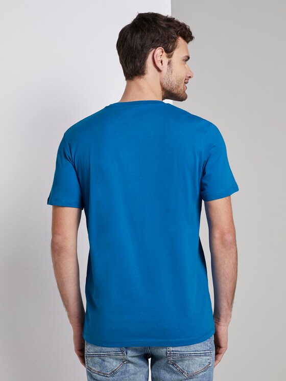 T-Shirt mit NYC-Print - Männer - Electric Teal Blue T-Shirt mit NYC-Print - Männer - Electric Teal Blue - 2 - TOM TAILOR