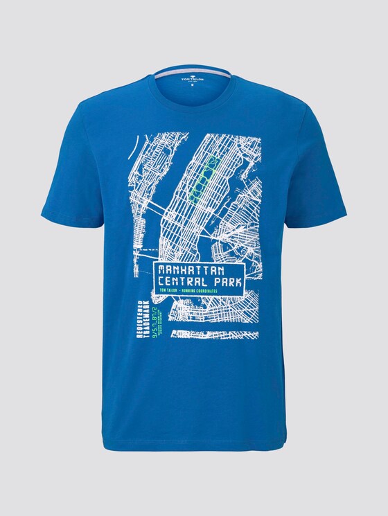 T-Shirt mit NYC-Print - Männer - Electric Teal Blue T-Shirt mit NYC-Print - Männer - Electric Teal Blue - 7 - TOM TAILOR