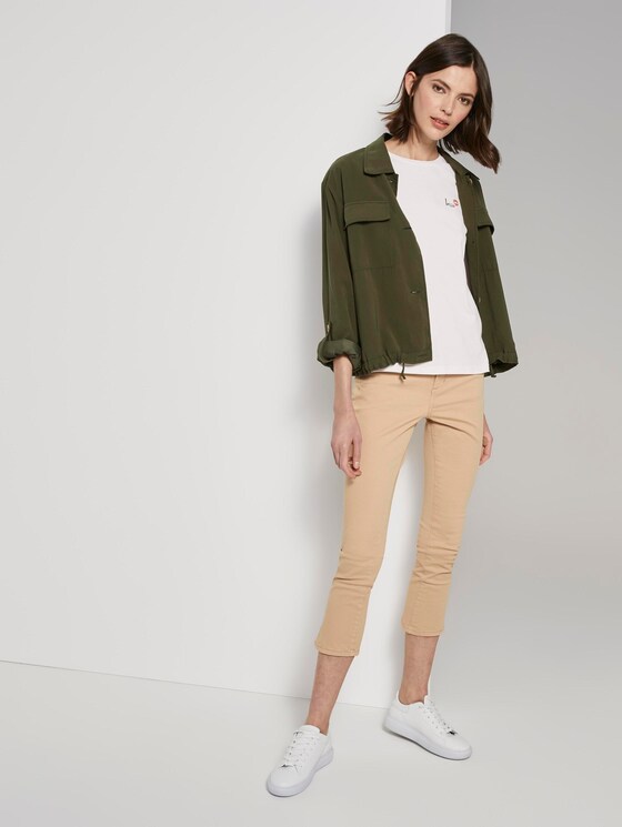 Basic T-Shirt mit kleinem Print - Frauen - wonder white Basic T-Shirt mit kleinem Print - Frauen - wonder white - 3 - TOM TAILOR