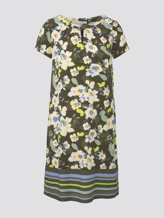 Gemustertes T-Shirt-Kleid - Frauen - khaki floral design Gemustertes T-Shirt-Kleid - Frauen - khaki floral design - 7 - TOM TAILOR