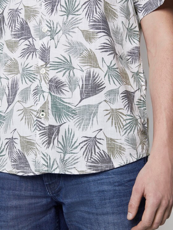 Kurzarmhemd mit tropischem Print - Männer - small palm tree leaf design Kurzarmhemd mit tropischem Print - Männer - small palm tree leaf design - 10 - TOM TAILOR