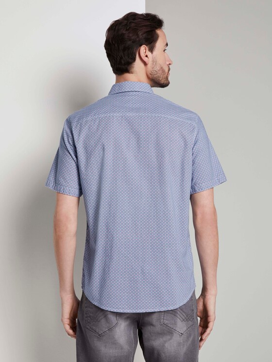 Gemustertes Hemd - Männer - blue orange minimal design Gemustertes Hemd - Männer - blue orange minimal design - 2 - TOM TAILOR