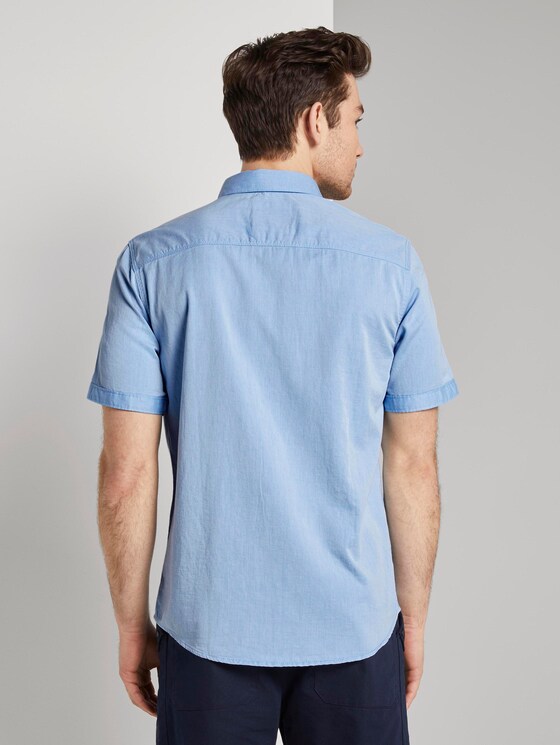 Hemd in Twill-Optik - Männer - blue white two face twill Hemd in Twill-Optik - Männer - blue white two face twill - 2 - TOM TAILOR