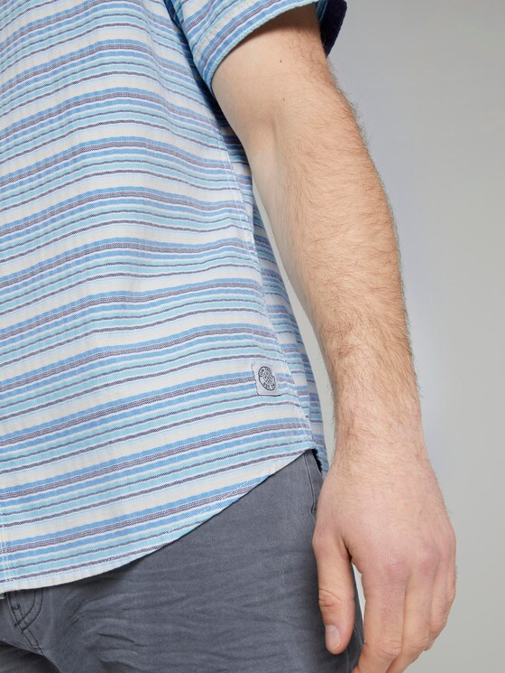 Gestreiftes Hemd - Männer - yellow blue horizontal stripe Gestreiftes Hemd - Männer - yellow blue horizontal stripe - 10 - TOM TAILOR