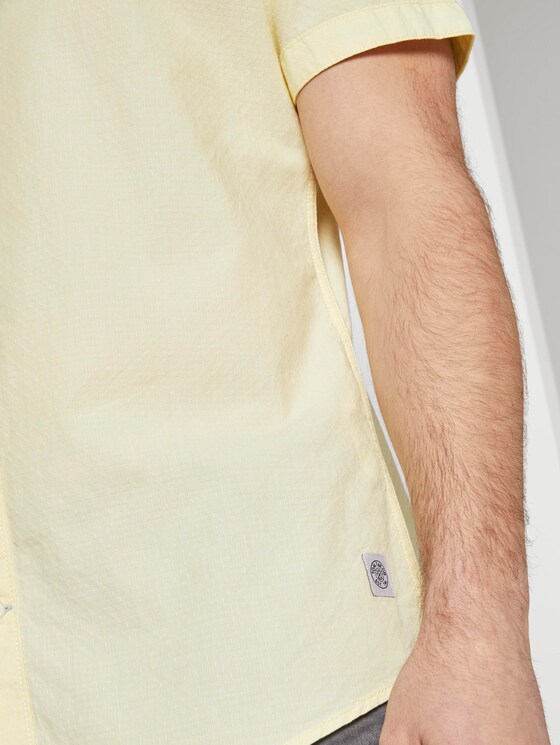 Kariertes Hemd - Männer - yellow white dobby structure Kariertes Hemd - Männer - yellow white dobby structure - 10 - TOM TAILOR