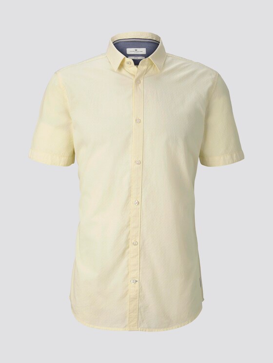 Kariertes Hemd - Männer - yellow white dobby structure Kariertes Hemd - Männer - yellow white dobby structure - 7 - TOM TAILOR