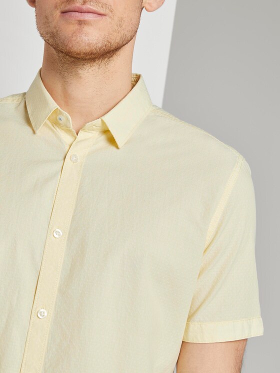 Kariertes Hemd - Männer - yellow white dobby structure Kariertes Hemd - Männer - yellow white dobby structure - 9 - TOM TAILOR