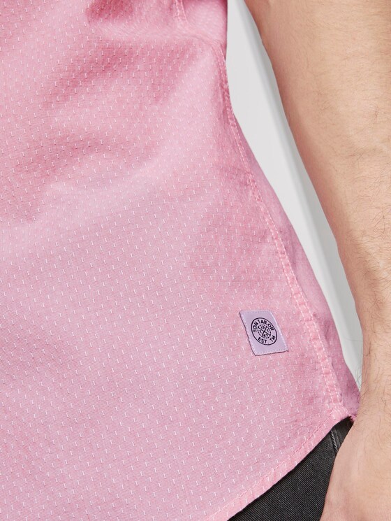 Kariertes Hemd - Männer - peach white dobby structure Kariertes Hemd - Männer - peach white dobby structure - 10 - TOM TAILOR