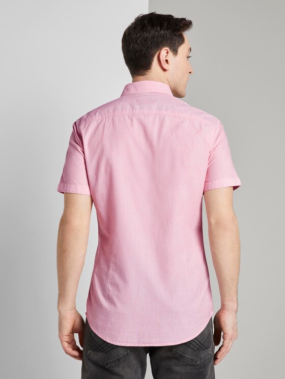 Kariertes Hemd - Männer - peach white dobby structure Kariertes Hemd - Männer - peach white dobby structure - 2 - TOM TAILOR