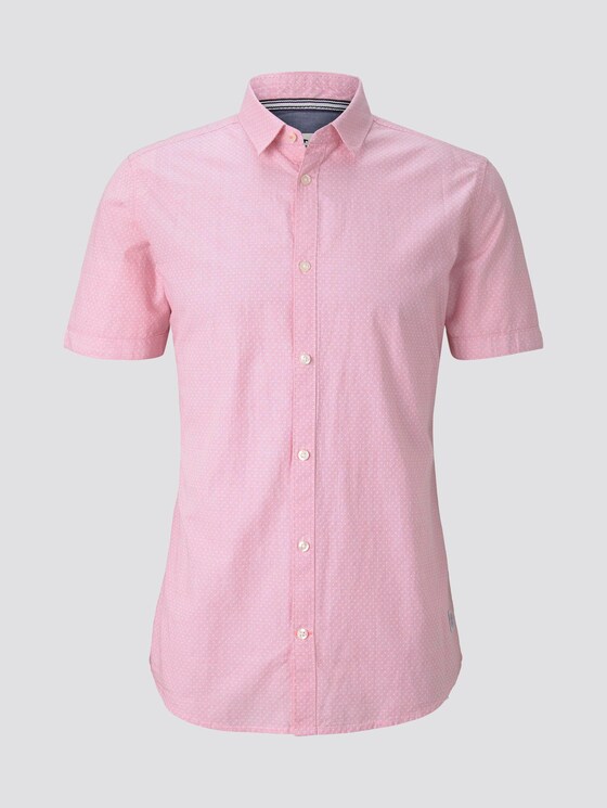 Kariertes Hemd - Männer - peach white dobby structure Kariertes Hemd - Männer - peach white dobby structure - 7 - TOM TAILOR