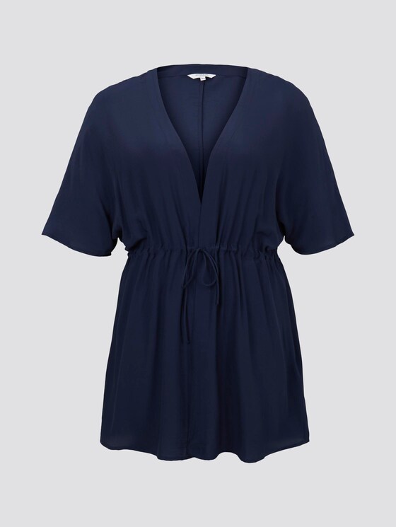 Blazer in a kimono look - Women - Real Navy Blue Blazer in a kimono look - Women - Real Navy Blue - 7 - My True Me