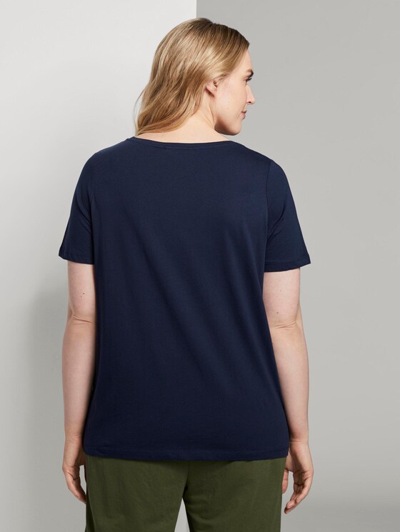 T-Shirt mit Artwork - Frauen - Real Navy Blue T-Shirt mit Artwork - Frauen - Real Navy Blue - 2 - My True Me