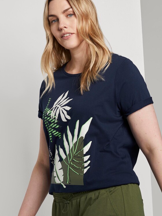 T-Shirt mit Artwork - Frauen - Real Navy Blue T-Shirt mit Artwork - Frauen - Real Navy Blue - 5 - My True Me