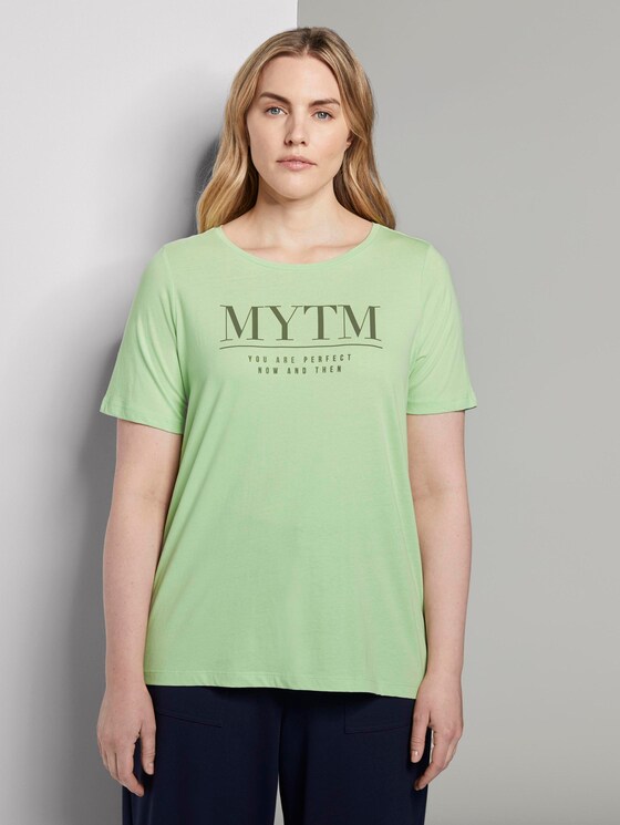 T-Shirt mit Artwork - Frauen - light pistachio green T-Shirt mit Artwork - Frauen - light pistachio green - 1 - My True Me