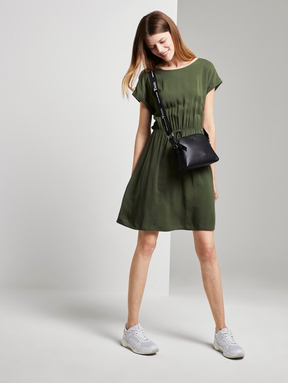 Minikleid mit Rückenausschnitt - Frauen - Dusty Rifle Green Minikleid mit Rückenausschnitt - Frauen - Dusty Rifle Green - 3 - TOM TAILOR Denim