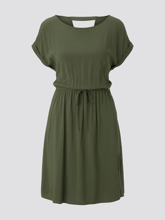 Minikleid mit Rückenausschnitt - Frauen - Dusty Rifle Green Minikleid mit Rückenausschnitt - Frauen - Dusty Rifle Green - 7 - TOM TAILOR Denim