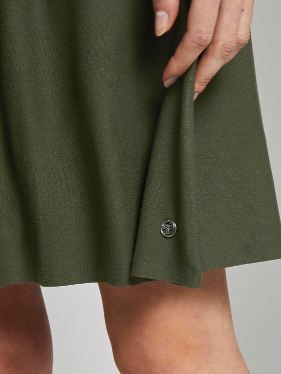 Jersey Mini Jurk met Smoking detail - Vrouwen - Dusty Rifle Green Jersey Mini Jurk met Smoking detail - Vrouwen - Dusty Rifle Green - 10 - TOM TAILOR Denim