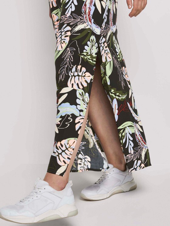 Neckholder-Maxikleid mit tropischem Print - Frauen - black tropical print Neckholder-Maxikleid mit tropischem Print - Frauen - black tropical print - 10 - TOM TAILOR Denim