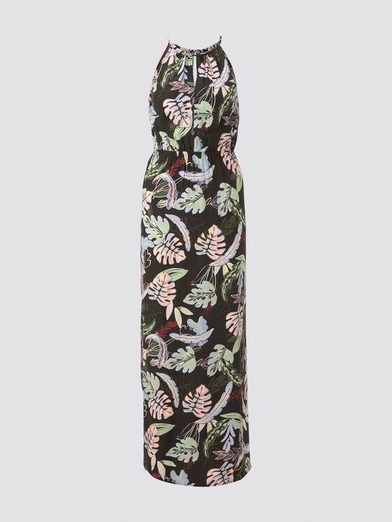 Neckholder-Maxikleid mit tropischem Print - Frauen - black tropical print Neckholder-Maxikleid mit tropischem Print - Frauen - black tropical print - 7 - TOM TAILOR Denim