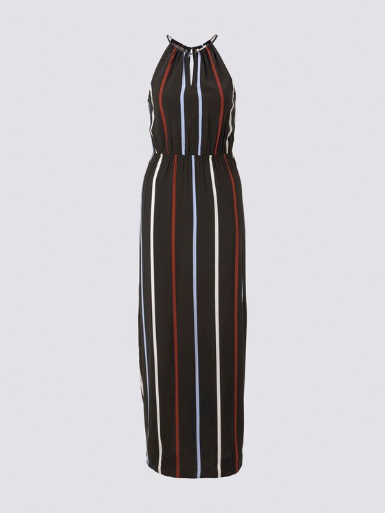 Neckholder-Maxikleid mit tropischem Print - Frauen - black blue rust stripe Neckholder-Maxikleid mit tropischem Print - Frauen - black blue rust stripe - 7 - TOM TAILOR Denim