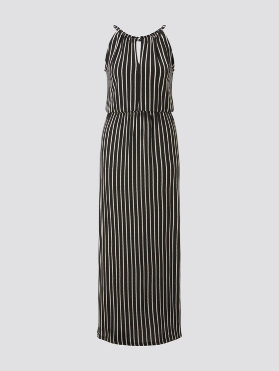 Gestreiftes Neckholder-Maxikleid - Frauen - black white stripe Gestreiftes Neckholder-Maxikleid - Frauen - black white stripe - 7 - TOM TAILOR Denim