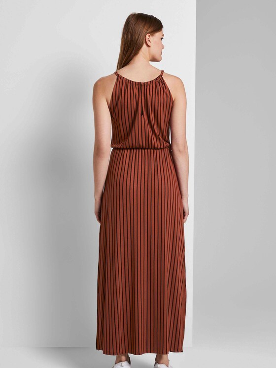 Striped halter maxi dress - Women - rust black stripe Striped halter maxi dress - Women - rust black stripe - 2 - TOM TAILOR Denim