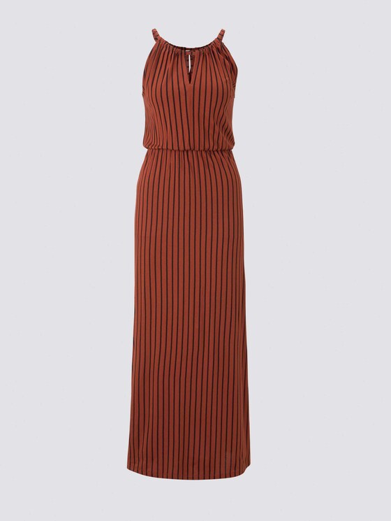 Striped halter maxi dress - Women - rust black stripe Striped halter maxi dress - Women - rust black stripe - 7 - TOM TAILOR Denim