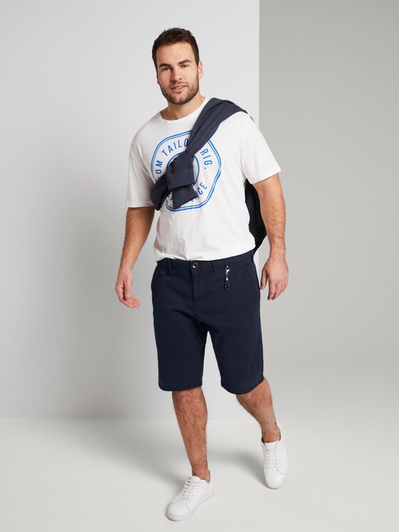 Josh regular slim chino shorts - Men - Sky Captain Blue Josh regular slim chino shorts - Men - Sky Captain Blue - 3 - Men Plus