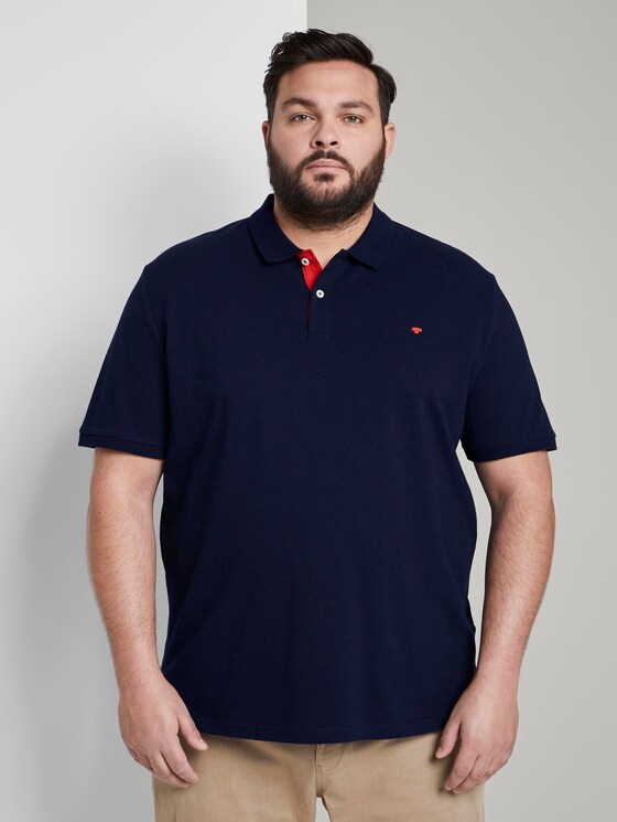 Poloshirt mit Logo-Stickerei - Männer - Sky Captain Blue Poloshirt mit Logo-Stickerei - Männer - Sky Captain Blue - 1 - Men Plus