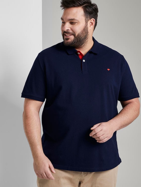 Poloshirt mit Logo-Stickerei - Männer - Sky Captain Blue Poloshirt mit Logo-Stickerei - Männer - Sky Captain Blue - 5 - Men Plus