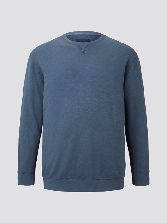 Schlichtes Sweatshirt - Männer - Sky Captain Blue Schlichtes Sweatshirt - Männer - Sky Captain Blue - 7 - Men Plus
