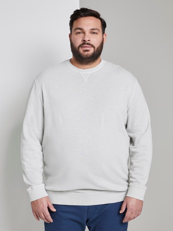 eenvoudige Sweater - Mannen - Silver Grey eenvoudige Sweater - Mannen - Silver Grey - 1 - Men Plus