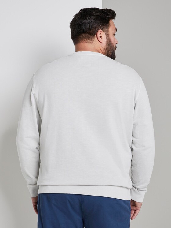 eenvoudige Sweater - Mannen - Silver Grey eenvoudige Sweater - Mannen - Silver Grey - 2 - Men Plus