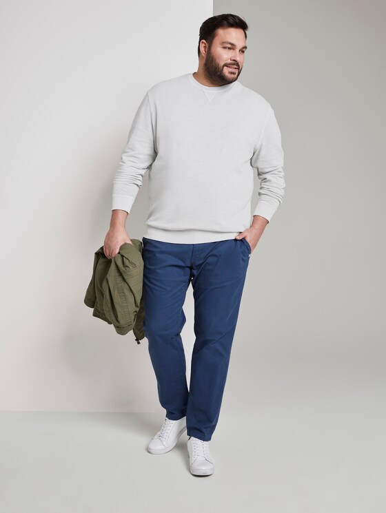 eenvoudige Sweater - Mannen - Silver Grey eenvoudige Sweater - Mannen - Silver Grey - 3 - Men Plus