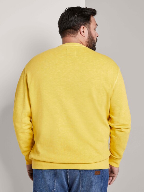 Simple sweatshirt - Men - Californian Yellow Simple sweatshirt - Men - Californian Yellow - 2 - Men Plus