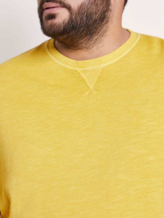 Simple sweatshirt - Men - Californian Yellow Simple sweatshirt - Men - Californian Yellow - 9 - Men Plus