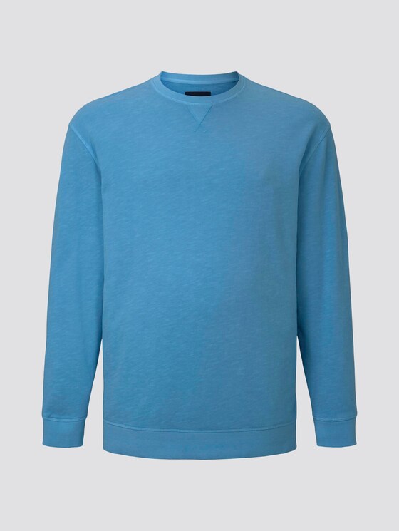 Simple sweatshirt - Men - soft cloud blue Simple sweatshirt - Men - soft cloud blue - 7 - Men Plus