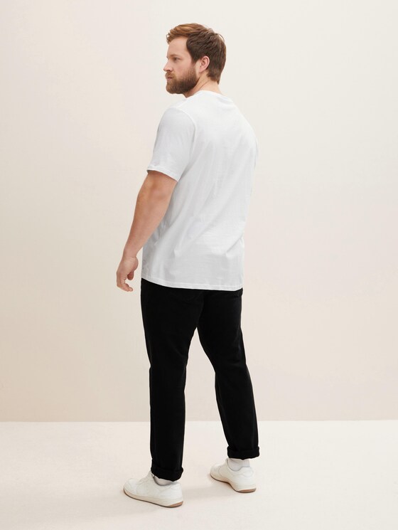 Basic T-Shirts im Doppelpack - Männer - White Basic T-Shirts im Doppelpack - Männer - White - 2 - Men Plus