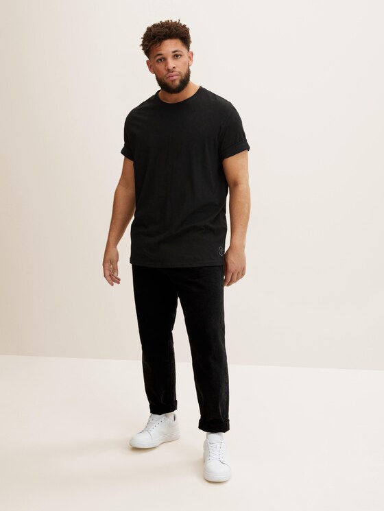 Basic T-Shirts im Doppelpack - Männer - Black Basic T-Shirts im Doppelpack - Männer - Black - 3 - Men Plus