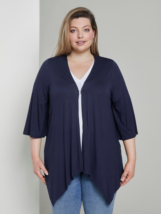 Fließender Cardigan - Frauen - Real Navy Blue Fließender Cardigan - Frauen - Real Navy Blue - 1 - My True Me