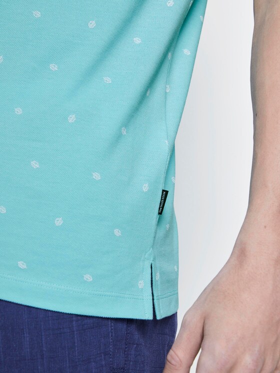 Poloshirt mit Allover-Print - Männer - soft blue small leaves print Poloshirt mit Allover-Print - Männer - soft blue small leaves print - 10 - TOM TAILOR Denim