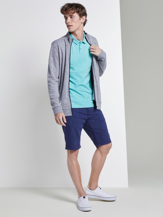 Poloshirt mit Allover-Print - Männer - soft blue small leaves print Poloshirt mit Allover-Print - Männer - soft blue small leaves print - 3 - TOM TAILOR Denim