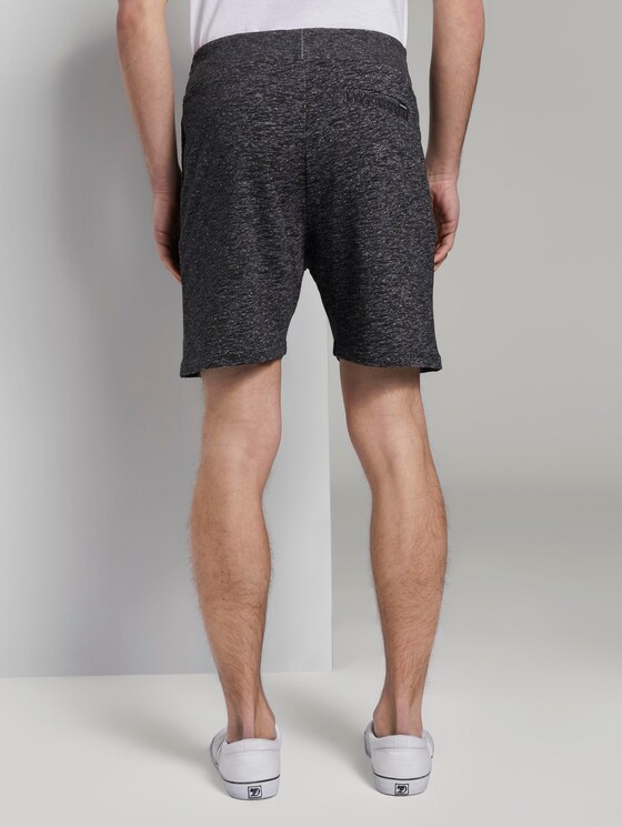 Sweat-Shorts in Melange-Optik - Männer - Black Non-Solid Sweat-Shorts in Melange-Optik - Männer - Black Non-Solid - 2 - TOM TAILOR Denim