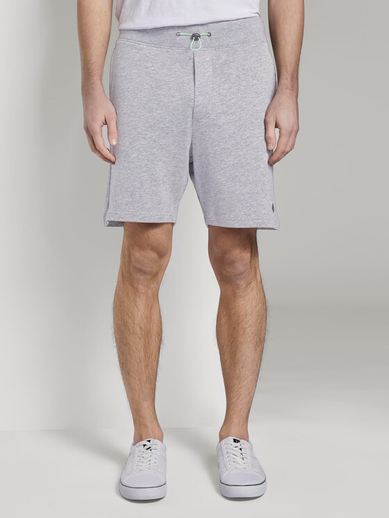 Sweat-Shorts in Melange-Optik - Männer - Light Stone Grey Melange Sweat-Shorts in Melange-Optik - Männer - Light Stone Grey Melange - 1 - TOM TAILOR Denim